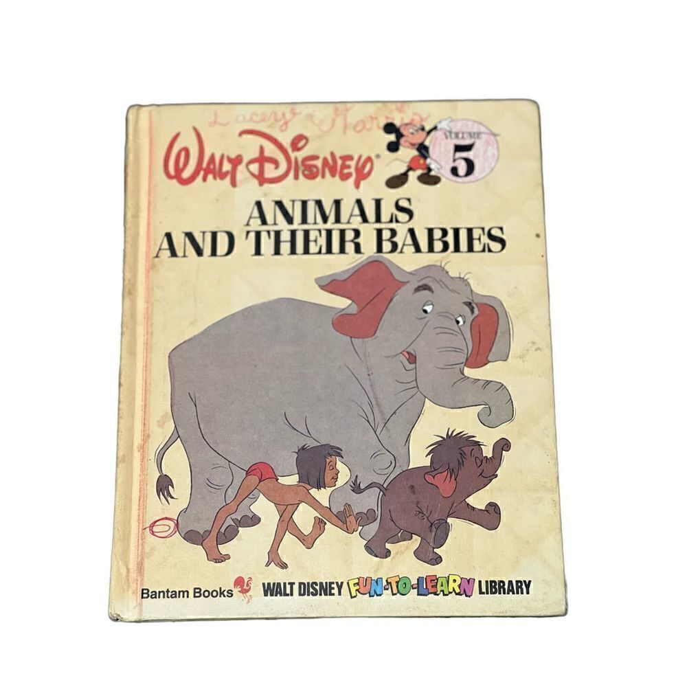 Disneys Animals and their Babied Fun to Learn Library VINTAGE VTG